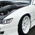 ORIGIN Labo. Silvia S13 40mm Front Fenders (Twin Vent) - FRP