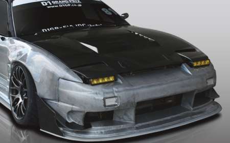 ORIGIN Labo. 180sx Type 3 Hood - Black Carbon