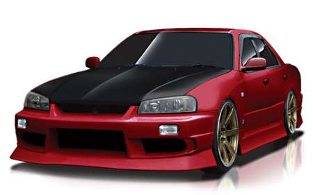 ORIGIN Labo. Skyline R34 Stream Line (Sedan) Body Kit - FRP